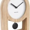 Karlsson - Lena - Tafelklok - MDF, Hout Veneer - 5,5x25x17cm - Wit