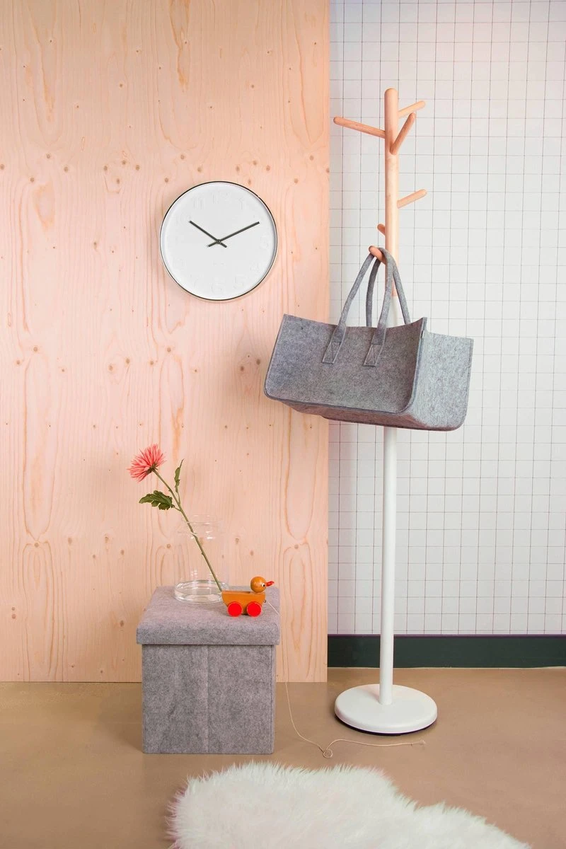 Karlsson - Mr. White - Wandklok - Metaal - Diameter 37,5 Cm - Zilverkleurig - Afbeelding 4