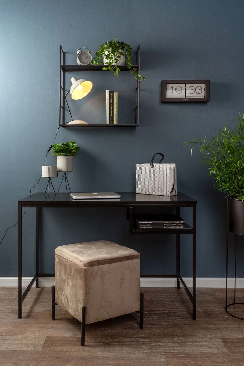 Karlsson Tafelklok Boxed Flip - Matzwarte Kast - Flips Warm Grijs - 20,5x11,5cm - Afbeelding 3