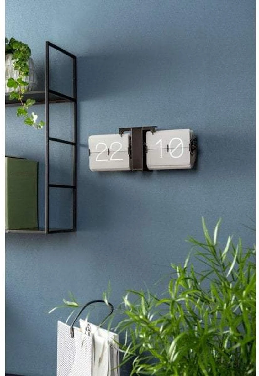 Karlsson Flipklok No Case - Warm Grijs - 36x14x8,5cm - Afbeelding 2