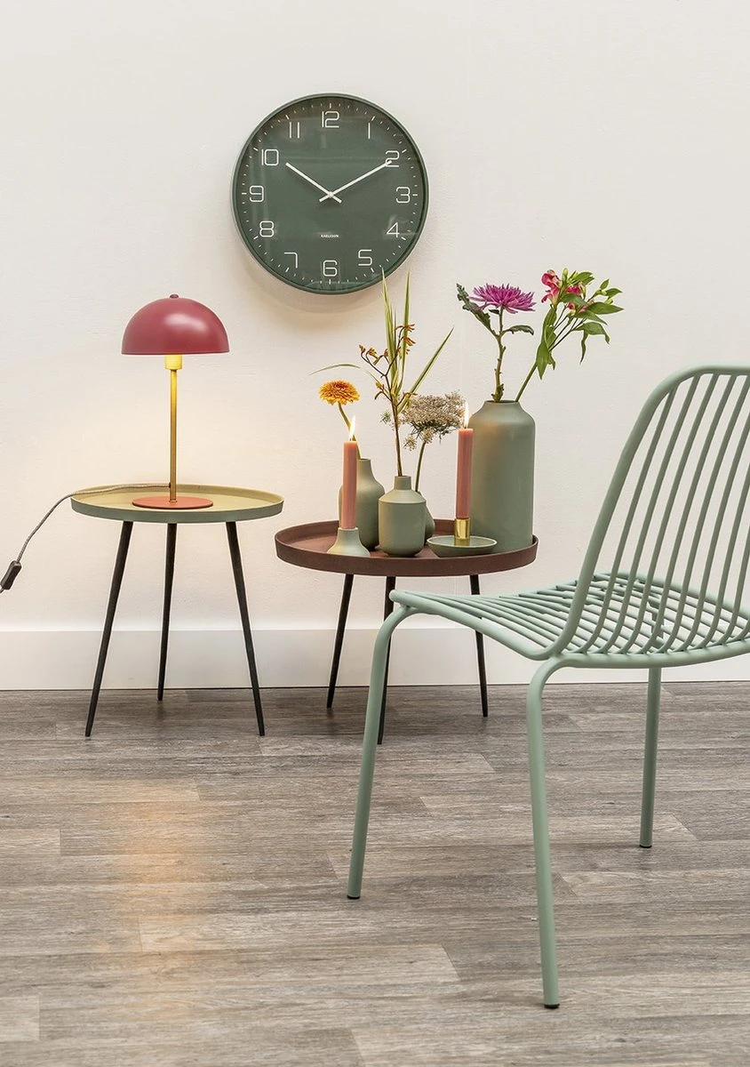 Karlsson Wandklok Lofty - Metaal Mat Groen - Ø40cm - Afbeelding 5