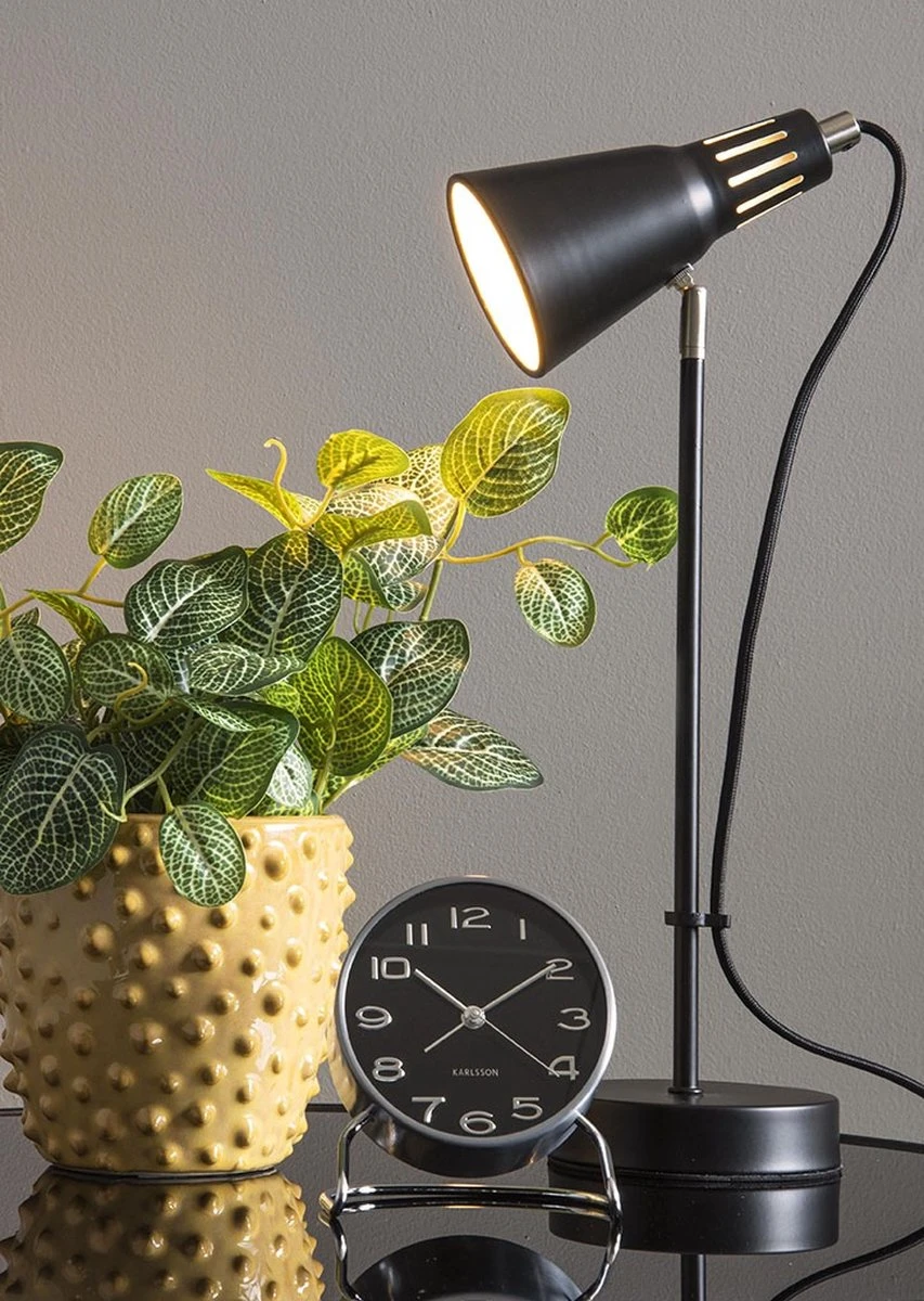 Karlsson Wekker Classical Numbers - Zwart - Ø9,5x11cm - Afbeelding 6