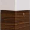 Karlsson Alarm Clock Frosted Light LED Dark Wood Veneer