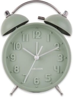 Karlsson Alarm Clock Iconic Matt Grayed Jade