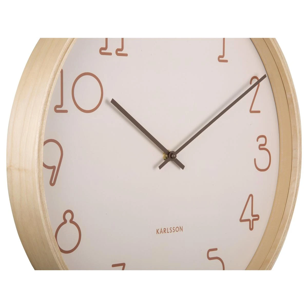 Karlsson - Wandklok - Sencillo - Zandbruin - Afbeelding 6