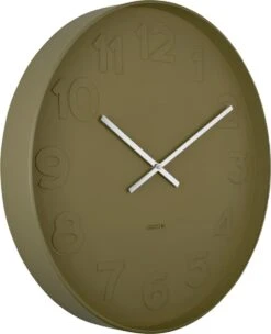 Karlsson Wandklok Mr. Green Nummers - Mosgroen Behuizing - Ø51cm