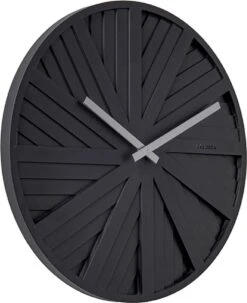 Karlsson Wandklok Slides - Zwart - Ø40cm